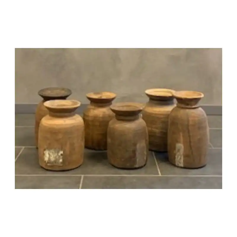 Milk Wooden Pots