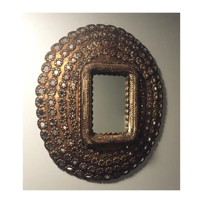 Big mirror / wood H: 102 cm